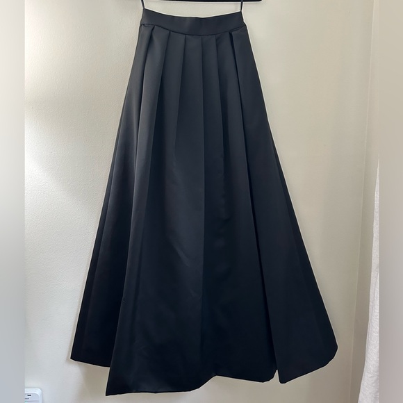 Vintage Neiman Marcus Formal Black Tie Maxi Skirt - Picture 2 of 5